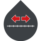 Wide range of filtration degrees